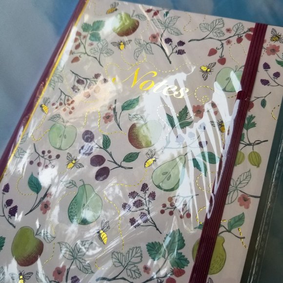 Cottagecore Flowers, Fruits, Bees Pink Journal - Picture 3 of 4